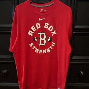 Nike Red Sox Strength Red Short Sleeve Tee